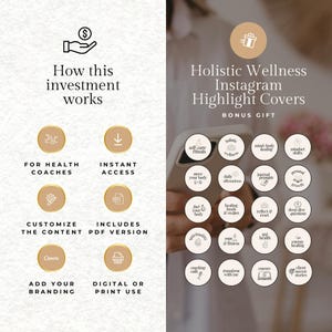 Holistic Health Coaching Ebook Template – Fall Wellness Reset Guide & Workbook, Canva Template for Coaches, Seasonal Client Handout