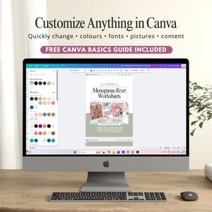 Menopause Worksheets - Canva Templates - Hormone Health - Symptom Tracker - Coaching Toolkit - Perimenopause Support - Client Resource