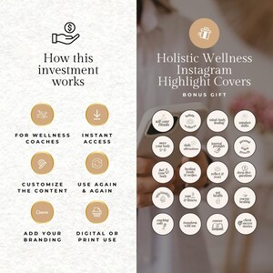 Webinar Slide Deck for Health & Wellness Coaches - Canva Masterclass Template for Online Workshops, Coaching, Courses Presentations Webinars