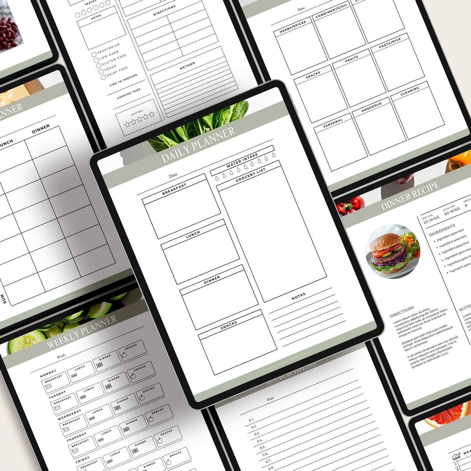 Meal Plan Template for Coaches - Editable Nutrition Plan Canva Template ...