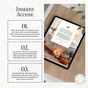 Holistic Health Coaching Ebook Template – Fall Wellness Reset Guide & Workbook, Canva Template for Coaches, Seasonal Client Handout