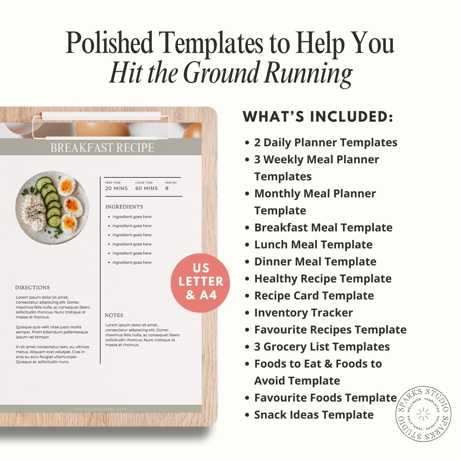 Meal Plan Template for Coaches - Editable Nutrition Plan Canva Template ...