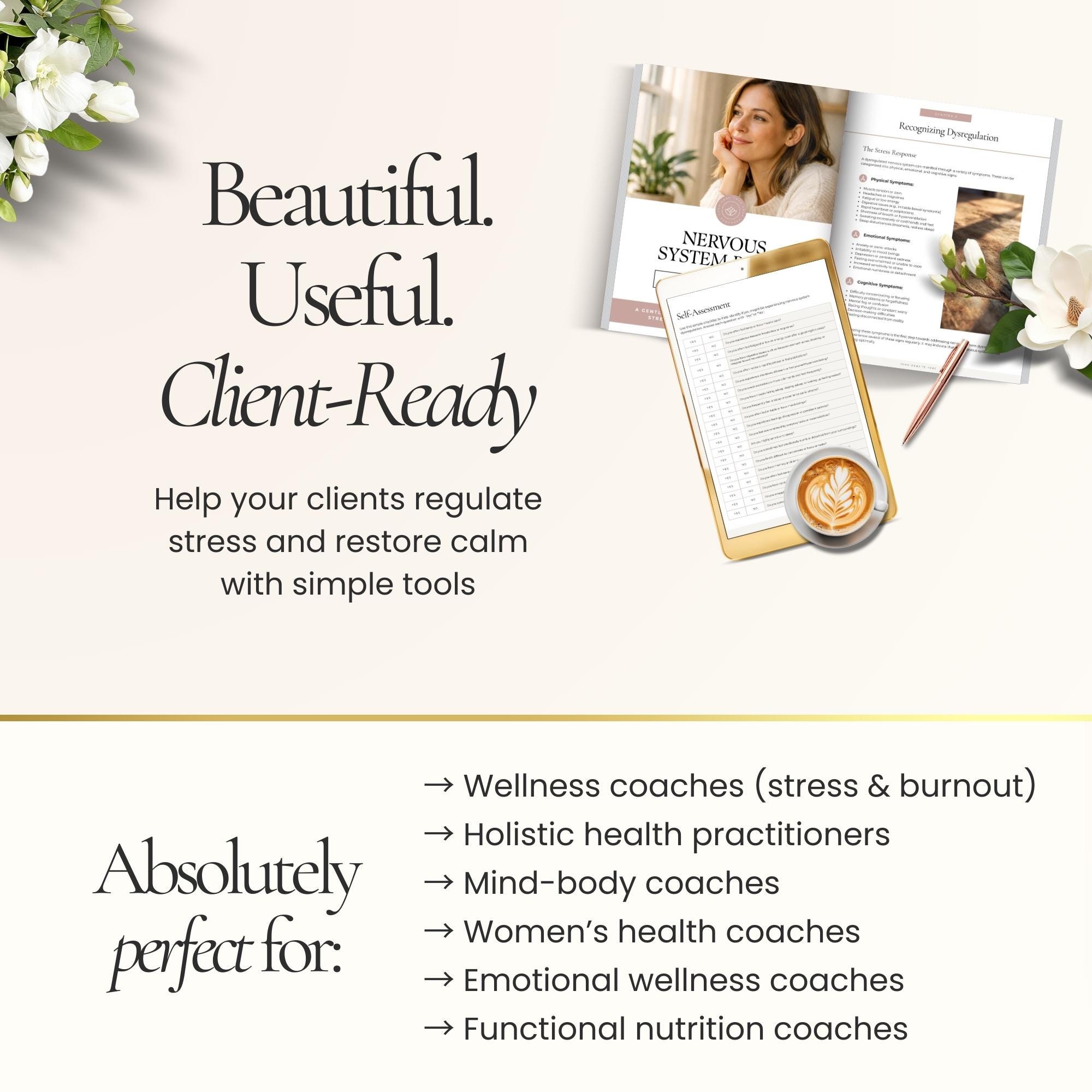 Nervous System Regulation Guide Canva Template, Emotional Reset ...