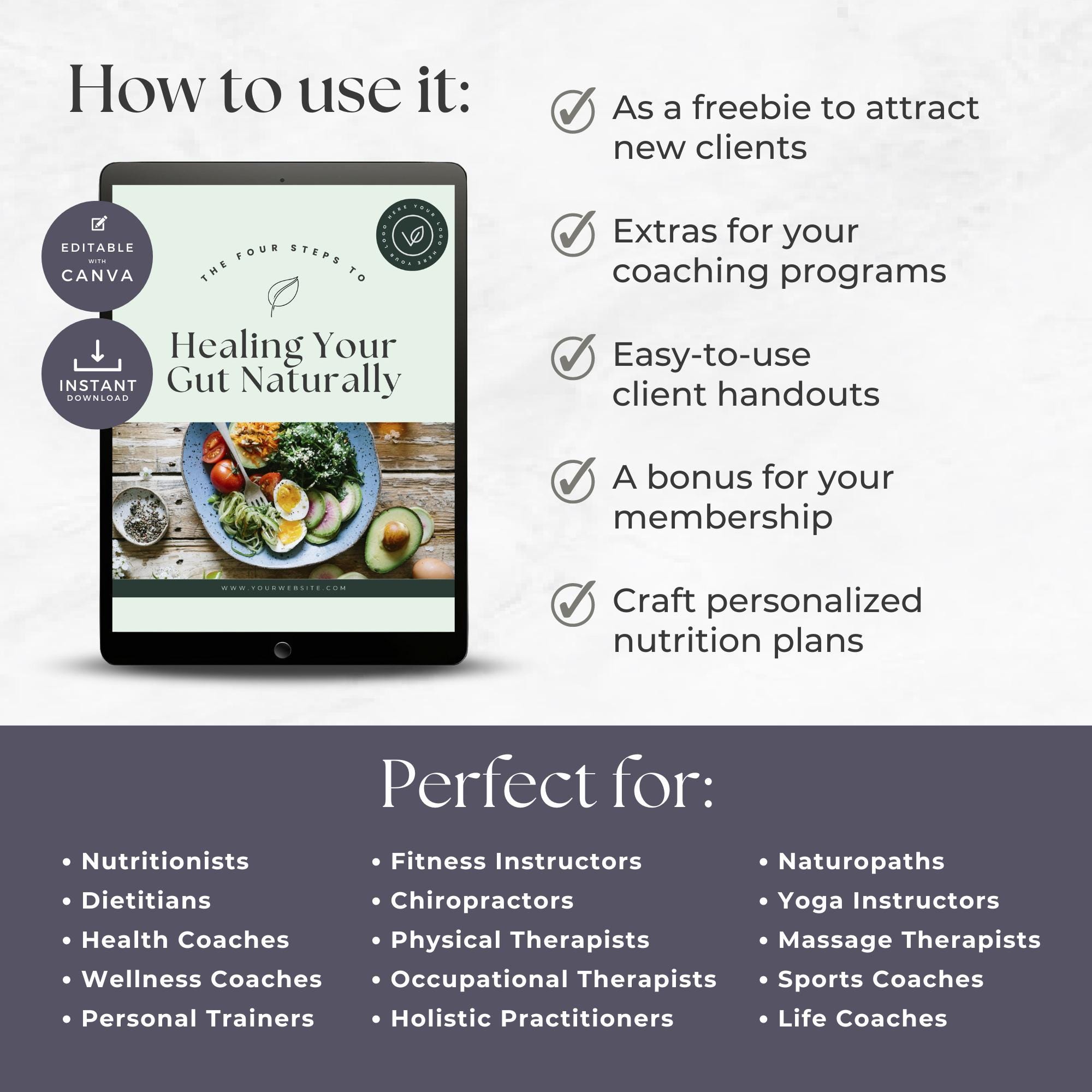 The Four Steps to Healing Your Gut Naturally, Gut Health Guide, Food ...