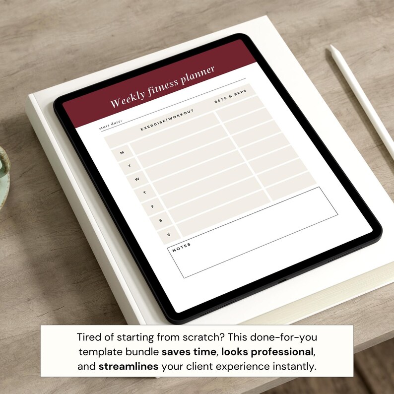 Wellness Tracker for Women - Menopause Coaching Planner - Habit Tracker - Symptom Log - Printable Fitness Tracker Bundle - Hormone Health