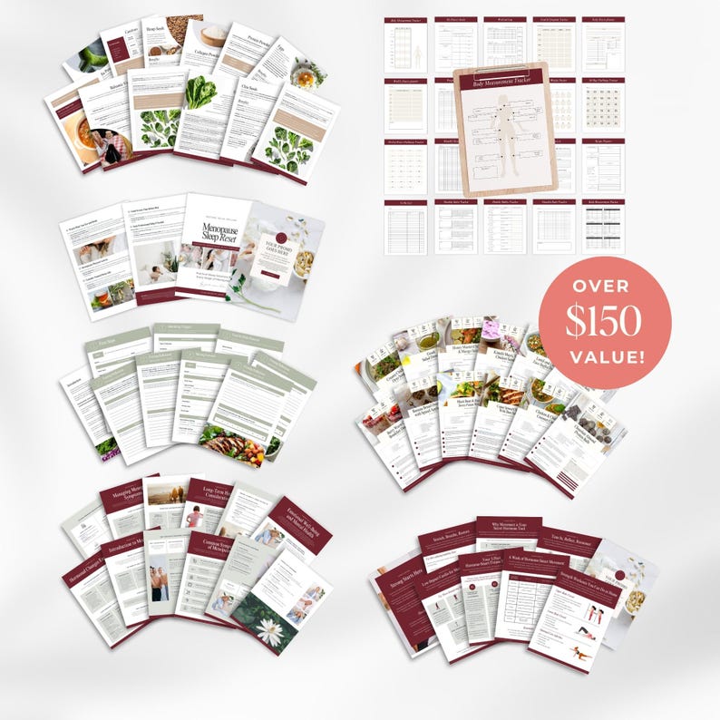 Menopause Perimenopause Canva Bundle for Coaches - Editable Hormone ...