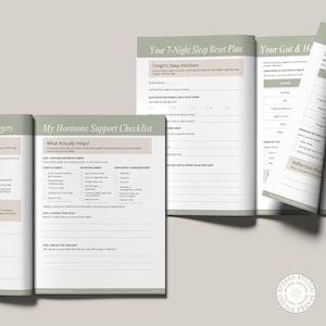 Menopause Worksheets - Canva Templates - Hormone Health - Symptom Tracker - Coaching Toolkit - Perimenopause Support - Client Resource