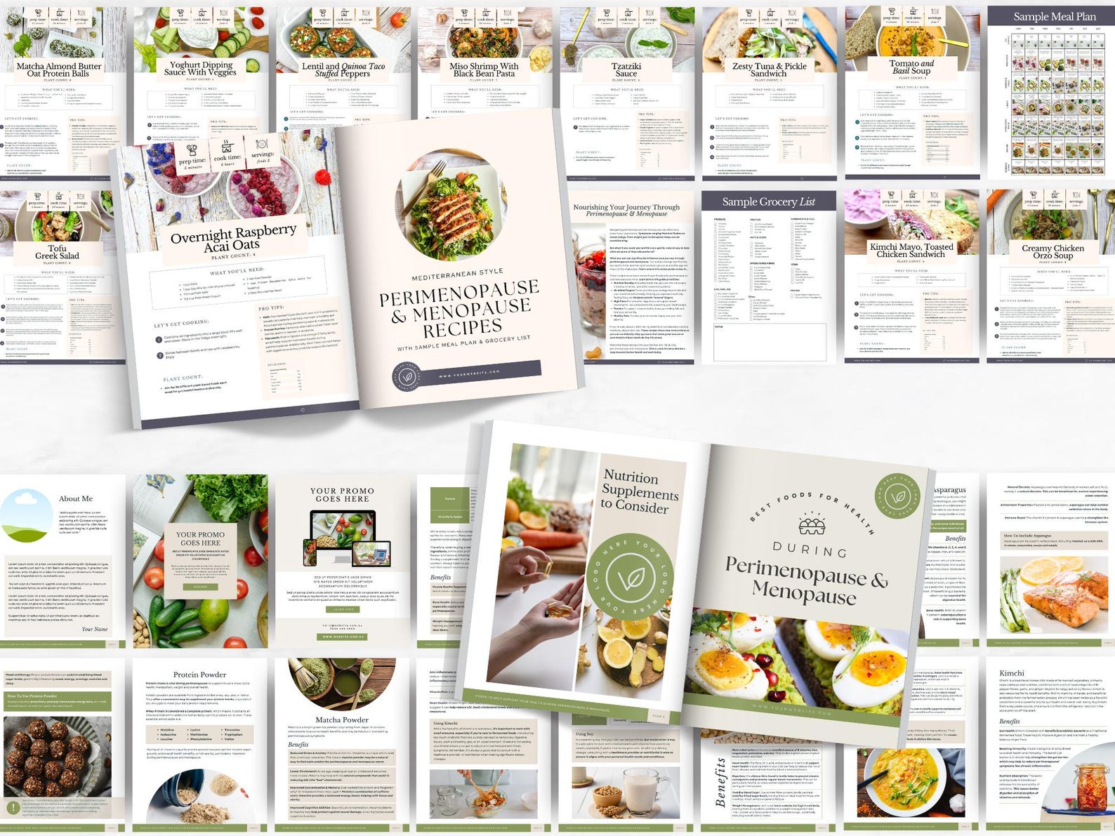 Perimenopause Menopause Nutrition Guide Recipes Template, Hormone ...