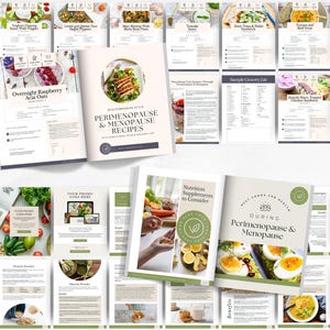 Perimenopause Menopause Nutrition Guide Recipes Template, Hormone ...