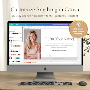Webinar Slide Deck for Health & Wellness Coaches - Canva Masterclass Template for Online Workshops, Coaching, Courses Presentations Webinars