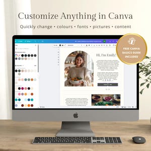 Health Coach Website Template | Wellness Website Canva Design for Holistic Coaches, Nutritionists, Therapy, Spiritual & Life Coaching