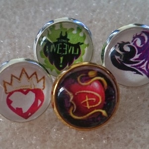 Descendants Earrings, Disney Inspired Earrings, Apple Earrings, Gift for Girls, 12mm, Mal, Evie, Long Live Evil