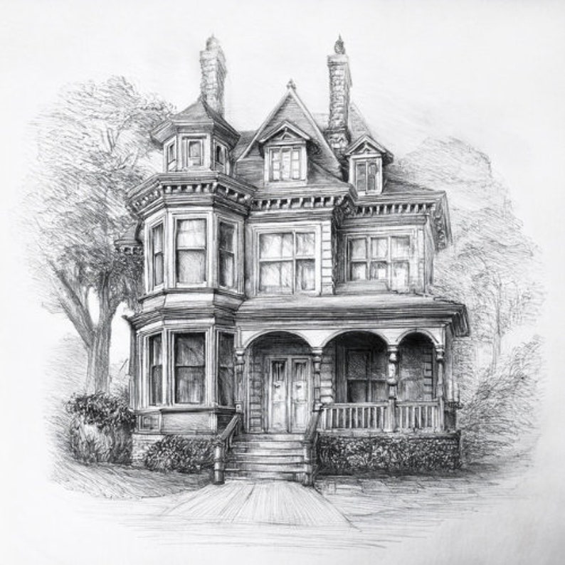 Victorian House-clipart-vector Graphic-svg, Png, Jpg - Etsy