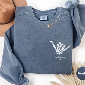 Felpa con cappuccio Comfort Colors Radiology AF, divertente regalo per studenti di radiologia, risonanza magnetica, TC, ecografia, tecnico radiologico