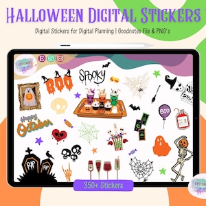 Halloween Digital Planner Stickers | Goodnotes Stickers | Digital Stickers | Halloween Stickers