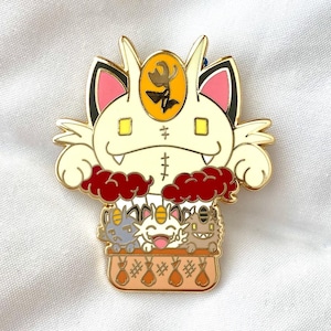 Meowth Galarian Meowth Alolan Meowth Balloon Enamel Pin