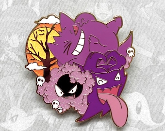 Gastly Haunter Gengar Enamel Pin