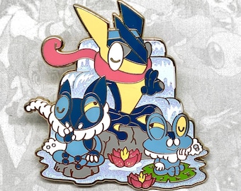 Froakie Frogadier Greninja Enamel Pin