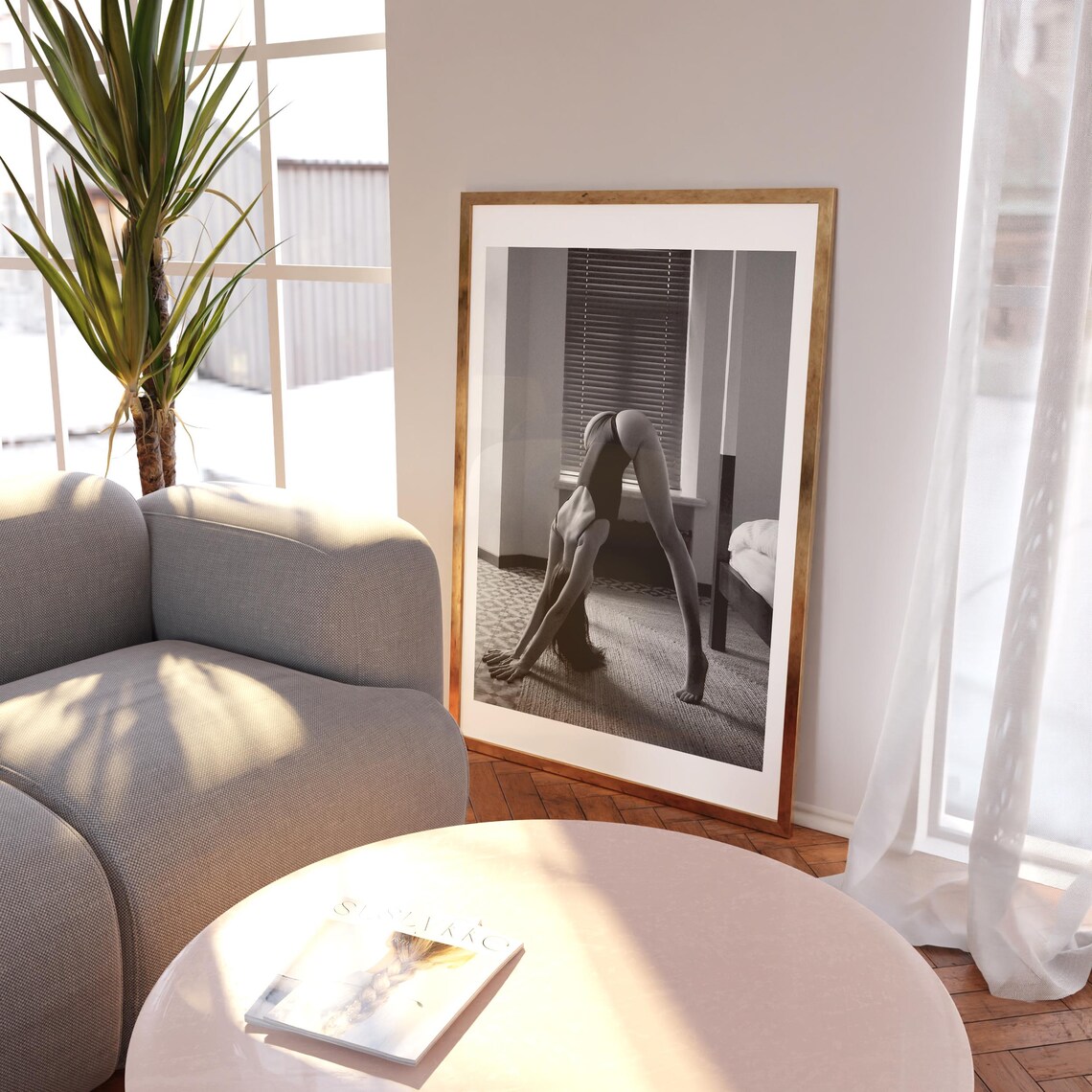 Sexy Pose , Naked Lady, Iconic Poster, Black and White Wall Art, Vintage Wall Art, Photograph