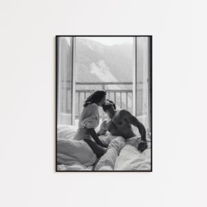 Nacktes Paar Print, Kult Poster, Schwarz Weiß Wandkunst, Vintage Wandkunst, Fotodruck, Wohnkultur, Schlafzimmer Dekor, Badezimmer Dekor