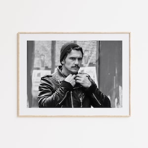 James Franco Print, Black and White Wall Art, Vintage Wall Art, Photograph Prints, Home Decor, Room Decor, Movie Gift