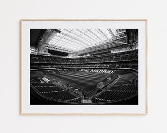 サンティアゴ・ベルナベウ・スタジアムのポスター、レアル・マドリード、FIFA、UEFA、サッカーギフト、スポーツポスター、サッカー選手ポスター、サッカーウォールアート、スポーツギフト