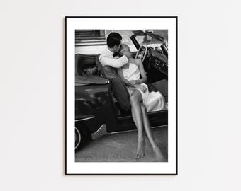 Impresión de pose moderna, póster icónico, arte de pared en blanco y negro, arte de pared vintage, impresiones fotográficas, decoración del hogar, decoración de habitaciones, impresión de baño