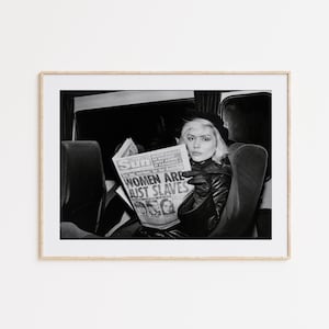 Debbie Harry, Fan Poster, Black and White Wall Art,Vintage Wall Art, Photograph Prints, Home Decor, Young Room Decor, Music Room Print