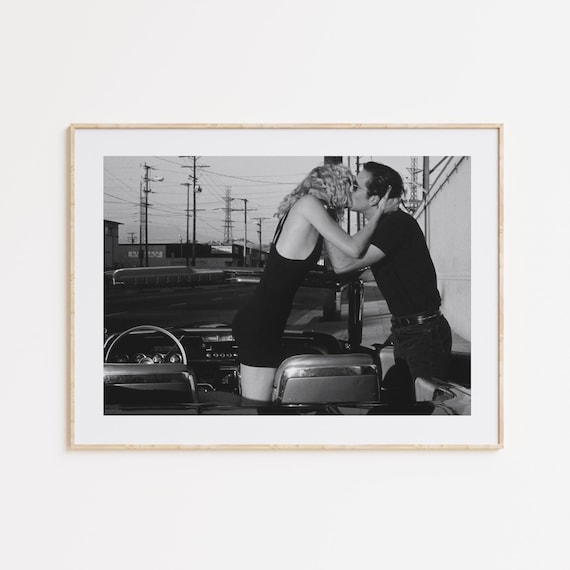 Wild at Heart Poster, Nicolas Cage, Laura Dern, Movie Poster, Black and White Wall Art, Vintage Wall Art, Photograph Prints, Gift Poster