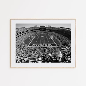 San Diego Chargers Stadium Poster, Qualcomm Stadium ,Jack Murphy Stadium, Retro Stadium, Classic NFL Stadium Print, Vintage Stadium Decor