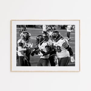 Tampa Bay Buccaneers Poster, Fan Poster, Black and White Wall Art, Wall Art, Photograph Prints, NFL, AFC, Super Bowl Poster, Sport Decor