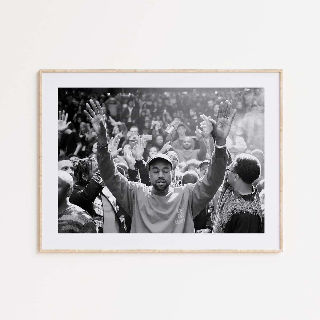 Kanye West Poster, Ye, Black and White Wall Art, Vintage Wall Art ...