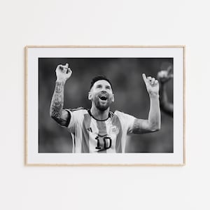 Pôster de Lionel Messi, Impressão de Messi, Jogador de futebol argentino, Presentes de futebol, Pôster esportivo, Pôster de jogador de futebol, Arte de parede de futebol, Presente esportivo