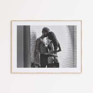 Nacktes Paar Print, Kult Poster, Schwarz Weiß Wandkunst, Vintage Wandkunst, Fotodruck, Wohnkultur, Schlafzimmer Dekor, Badezimmer Dekor