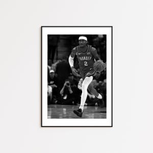Shai Gilgeous-Alexander Poster, SGA, NBA All Star, Canadian national team, Oklahoma City Thunder, Sport Decor, Basketball Gift, NBA Fans
