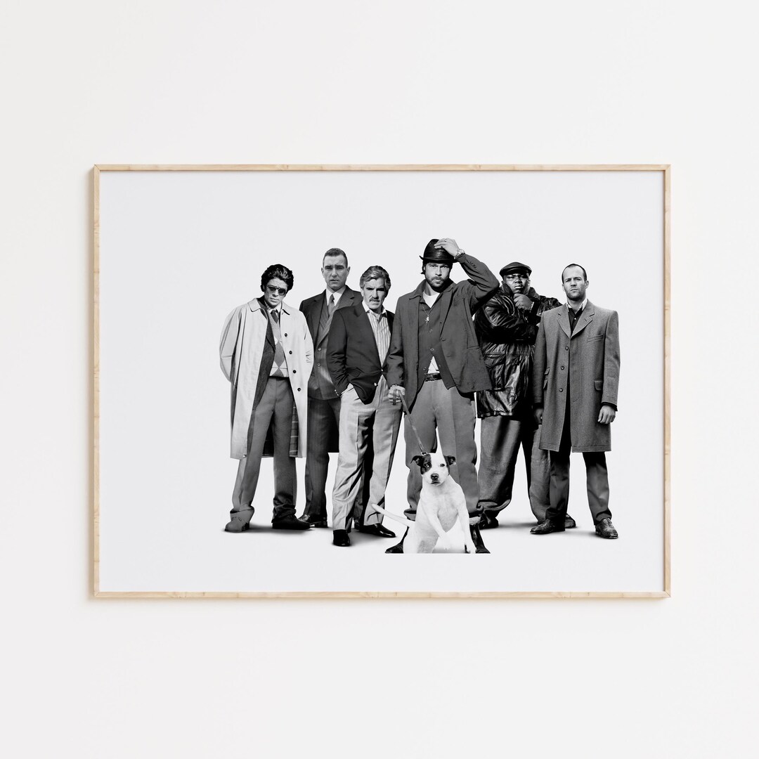 Guy Ritchie Style Graphics Snatch Poster, Guy Ritchie, Fan Poster, Black and White Wall Art ...