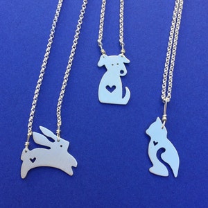 Little Creature Kingdom-sterling silver animals with heart