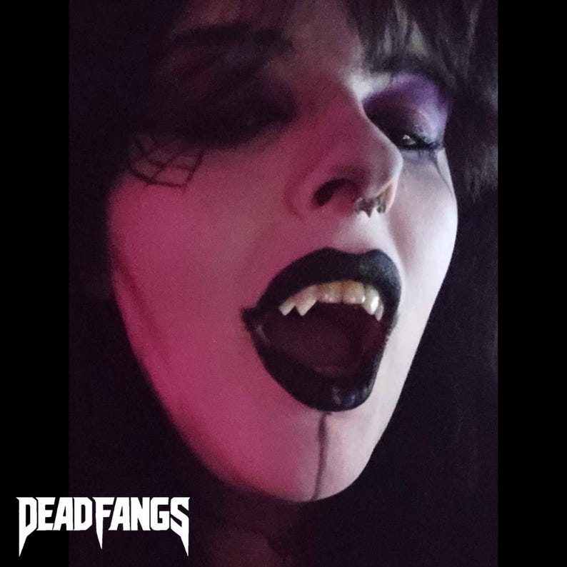 Bloodletter Double Fangs - Custom Fit Vampire Teeth for Halloween Furry ...