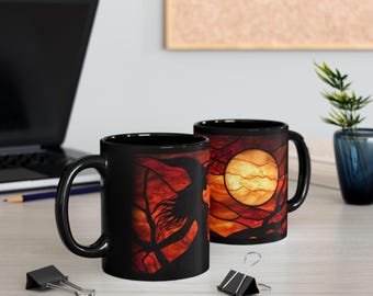 Witch Mug, Witchy Mug, Witch Moon Mug, Witchcore, Witchy Stuff, Witch Aesthetic, Halloween Coffee Mug, Witch Ceramic Cup