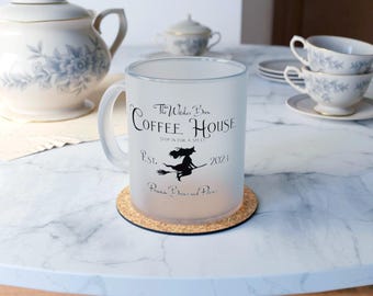Witch Coffee Mug, Halloween Witch Mug, Witches Brew Coffee House Mug, Coffee Lovers Halloween Decor, Spooky Fall Coffee Mug Gift, Halloween