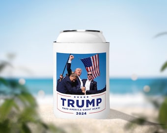 Donald Trump Coozee, Shot, Trump Shooting, Trump 2024, Republican Cozies Gifts, President Shot, Donald Trump Rally, Beer Can Cooler