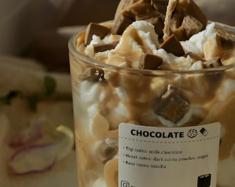 Dessert Candles &#39;&#39;Chocolate&#39;&#39; Soy Wax, Cookies Birthday Gift