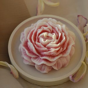 Olive Candles Peony Flower for Wedding and Birthday Gift, Pink Color
