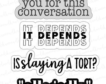 Legal Laughs: Hilarious Stickers for Law Nerds