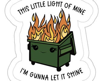 Dumpster Fire Sticker