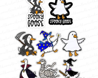 Spooky Goose Halloween Costume Stickers – Vinyl Decals
