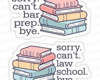 Escaping Law School Stickers