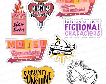 Book Tropes Stickers