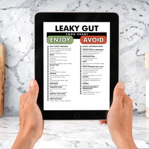 Leaky Guy Food List, Leaky Gut Food Chart, PDF to Help Plan Your Diet