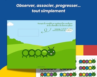 Learn colors through play | Educational game for children aged 3-5 | Quiet, screen-free activity